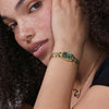 Olivia Burton Cambridge Forest Green and Gold Ladies Watch 24000390
