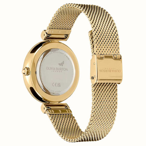 Olivia Burton Minima Bee Ladies Gold Plated Watch 24000096
