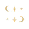 Olivia Burton Gold Celestial Stud Earrings Set 24100062