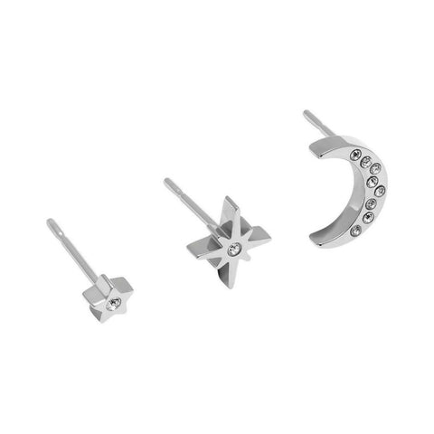 Olivia Burton Silver Celestial Stud Earrings Set 24100063