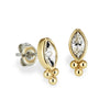 Olivia Burton Classic Dainty Gold Plated Stud Earrings 24100286