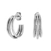 Olivia Burton Stainless Steel Ever Stacked Claw Hoop Earrings 24100294