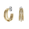 Olivia Burton Gold Plated Ever Stacked Claw Hoop Earrings 24100295