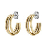 Olivia Burton Gold Plated Ever Stacked Claw Hoop Earrings 24100295