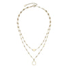 Olivia Burton Signature Honeycomb Double Chain Necklace 24100306