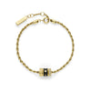 Olivia Burton Signature Black and Gold Plated Bead Charm Bracelet 24100449