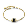 Olivia Burton Signature Black and Gold Plated Bead Charm Bracelet 24100449