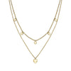 Olivia Burton Classic Mini Heart Gold Plated Double Chain Necklace 24100457