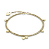 Olivia Burton Mini Heart Gold Plated Double Chain Bracelet 24100460