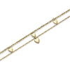 Olivia Burton Mini Heart Gold Plated Double Chain Bracelet 24100460