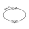 Olivia Burton Signature Honey Bee Silver Tone Bracelet 24100476