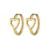 Olivia Burton Kindred Interlink Heart Gold Plated Hoop Earrings 24100556