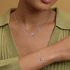 Olivia Burton Classic Hex Interlink Bracelet and Necklace Gift Set 24170001