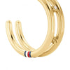 Tommy Hilfiger Crystal Set Ladies Hoop Earrings 2780615