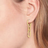 Tommy Hilfiger Ladies Gold Plated Link Chain Earrings 2780786