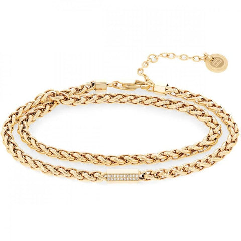 Tommy Hilfiger Ladies Gold Plated Snake Chain Bracelet 2780876