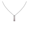 Tommy Hilfiger Dressed Up Rhodium Skinny Dog Tag Necklace 2790169