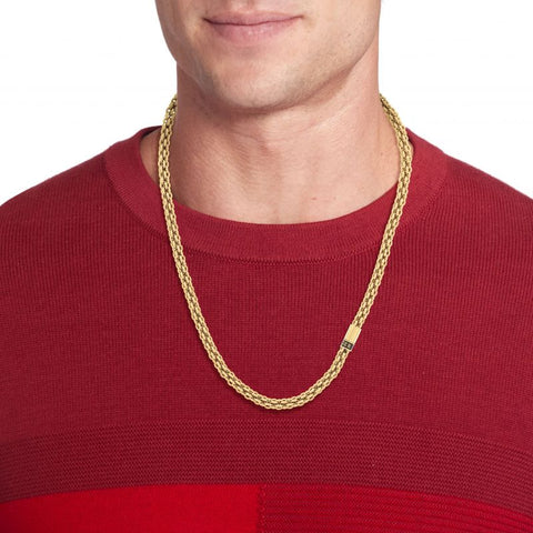 Tommy Hilfiger Mens Gold Plated Chain Necklace 2790525