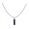 Tommy Hilfiger Mens Sodalite Stone Tag Necklace 2790542