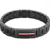 Tommy Hilfiger Mason Black IP Stainless Steel Mens Bracelet 2790597