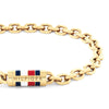 Tommy Hilfiger Bruce Gold Plated Chain Logo Mens Bracelet 2790653
