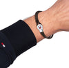 Tommy Hilfiger Bruce Braided Brown Leather Mens Bracelet 2790655