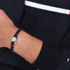 Tommy Hilfiger Nautical Braided Leather Mens Bracelet 2790691