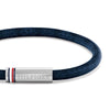 Tommy Hilfiger Blue Cord Leather Mens Bracelet 2790702