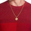 Tommy Hilfiger Compass Gold Plated Mens Necklace 2790721