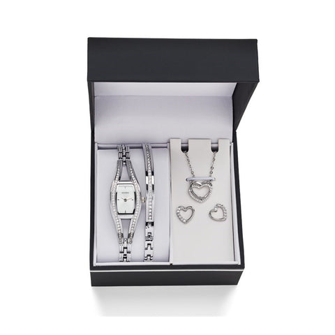 Sekonda Ladies Watch Gift Set Bangle Earrings and Pendant 2981G