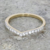 9ct Yellow Gold 0.20cts Diamond Set Wishbone Ring
