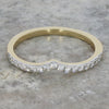 9ct Yellow Gold 0.20cts Diamond Set Wishbone Ring