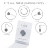 Connoisseurs Lox Silver Tone Earring Backs LOX 2SE | H&H Jewellers