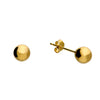 9ct Yellow Gold 5mm Ball Studs