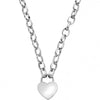 Clogau 'Cariad' Sterling Silver Heart Padlock Necklace 3SCAR951