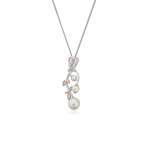 Clogau Lily Of The Valley Pearl Pendant and Chain 3SLYV0296