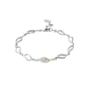 Clogau Past Present Future Silver Bracelet with White Topaz 3SPPF0651