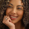 Clogau Silver and Rose Tree of Life Band Ring 3STOL0624