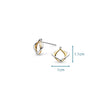 Kit Heath Alicia Golden Petite Stud Earrings 40019