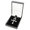 Sterling Silver Ladies Large Ankh Pendant and Chain