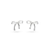 Kit Heath Serenity Ribbon Bow Dainty Stud Earrings 41187