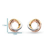 Kit Heath Bevel Trilogy Stud Earrings 4169GRG