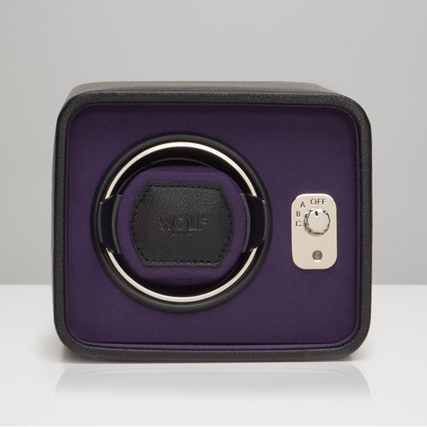 WOLF Windsor Single Watch Winder Module 2.5 Purple Black 452403