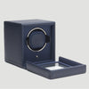 WOLF Cub with Cover Single Watch Winder Navy Module 1.8 461117