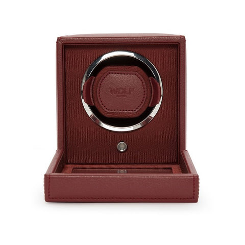 WOLF Cub Single Watch Winder Bordeaux 461126 | H&H Family Jewellers