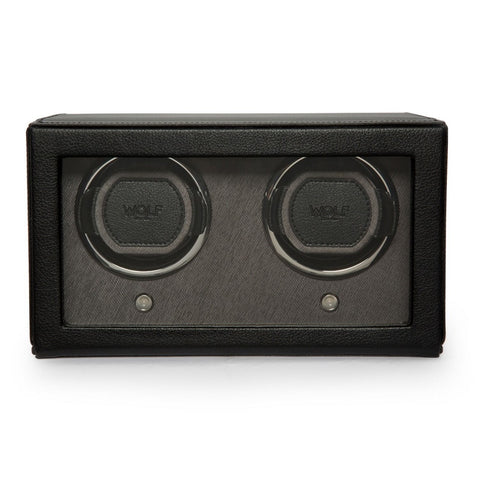WOLF Cub Watch Winder Double Black 461203 | H&H Family Jewellers