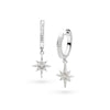 Kit Heath Celeste North Star Hoop Drop Earrings 50456CZ