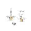 Kit Heath Blossom Flyte Honey Bee Hoop Drop Earrings 60338