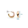 Kit Heath Bevel Trilogy Golds Hoop Earrings 6166GRG