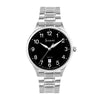 Accurist Classic Mens Watch 73002 Stainless Steel with Black Dial